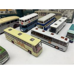 Corgi - twenty-three modern die-cast models of buses and coaches to include 35301, 35303, 35305 and 91916; mostly loose but nine boxed 