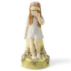 Royal Doulton 'Upon Her Cheeks She Wept' figure designed by L Perguni and Charles Noke c.1...