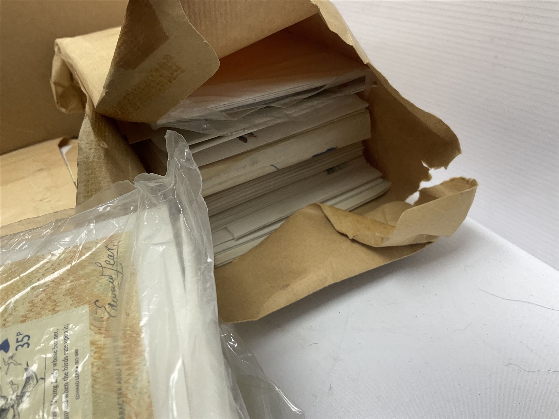 Great British and World stamps, including PHQ cards, Queen Elizabeth II first day covers, Bahamas, Belgium, Canada, India etc, housed in albums, ring binder folders and loose, in one box