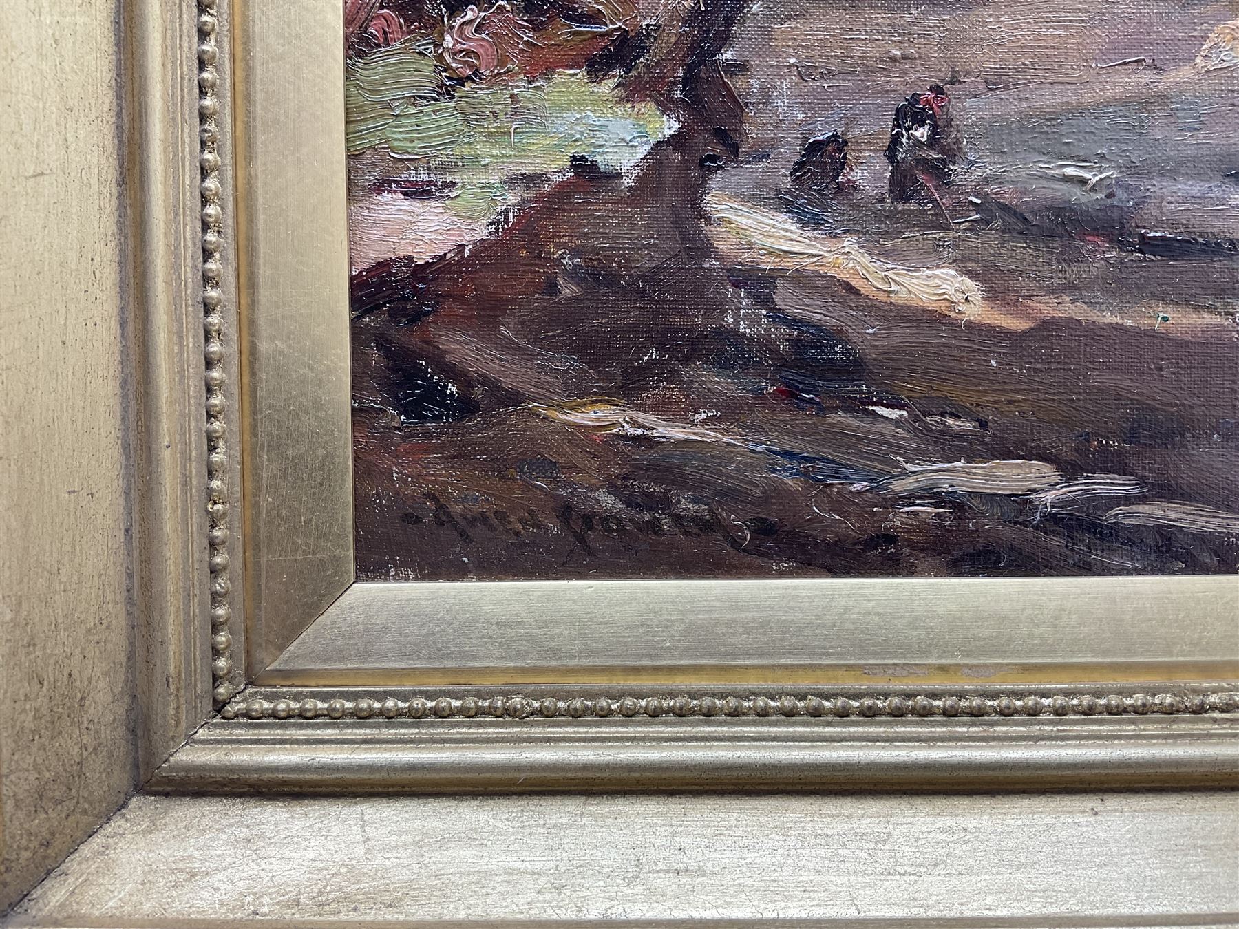 Owen Bowen (Staithes Group 1873-1967): The Quarry - Ashdown Forest, oil on canvas signed, titled later on label verso 34cm x 45cm 