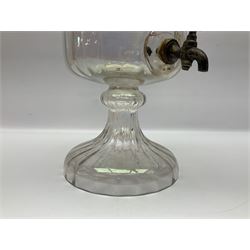 Glass water filter, with a mother of pearl lustre finish, H38cm