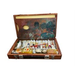 Wilson & Newton art box, together with another similar and other collectables 