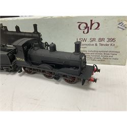 ‘00’ gauge - two kit built steam locomotive and tenders comprising Class 0395 Jumbos 0-6-0 no.30566 finished in BR black; Class C2X Large Vulcans 0-6-0 no.32434 finished in BR black; both with DJH Models boxes (2) 