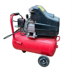 Power Kraft 24L air compressor  - THIS LOT IS TO BE COLLECTED BY APPOINTMENT FROM DUGGLEBY STORAGE, GREAT HILL, EASTFIELD, SCARBOROUGH, YO11 3TX