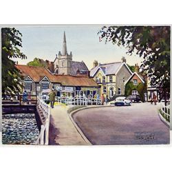 Peter Lapish (British 1937-): 'Village Centre Thornton-le-Dale', watercolour signed, titled verso 19cm x 27cm (unframed)