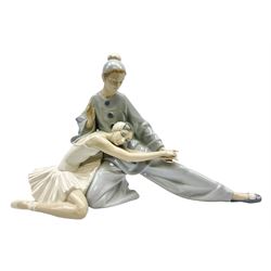 Sold at Auction: Lladro Circus Clown & Ballerina Porcelain Figurine Matte  Finish Retired