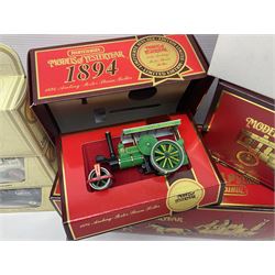 Matchbox - approximately sixty Models of Yesteryear to include special edition 1820 Passenger Coach and Horses, limited editions 1894 Aveling-Porter Steam Roller, 1829 Stephensons Rocket and 1905 Fowler Showman’s Engine; older models from the 1970s such as Y-1 1911 Model ‘T’ Ford, and a large quantity of modern models with reference materials in folder; mostly boxed 