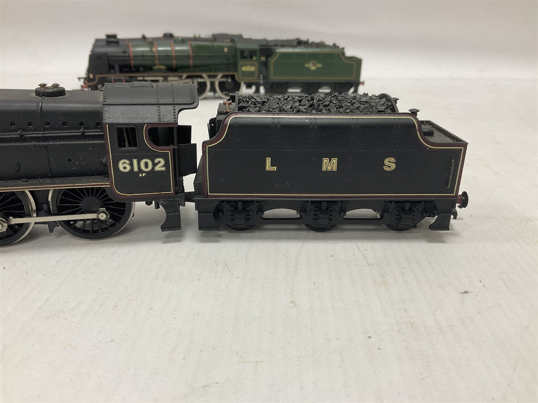 Mainline Railways ‘00’ gauge - Class 7P 4-6-0 ‘Black Watch’ no.6102 in LMS black; Patriot Class 6P/7P 4-6-0 ‘Illustrious’ no.45532 in BR green; Patriot Class 6P/7P 4-6-0 ‘Private W. Wood, V.C.’ no.45536 in BR black; Standard Class 4 4-6-0 no.75006 in BR black (4) 