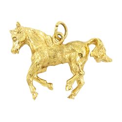 9ct gold horse pendant by Georg Jensen, London 1976