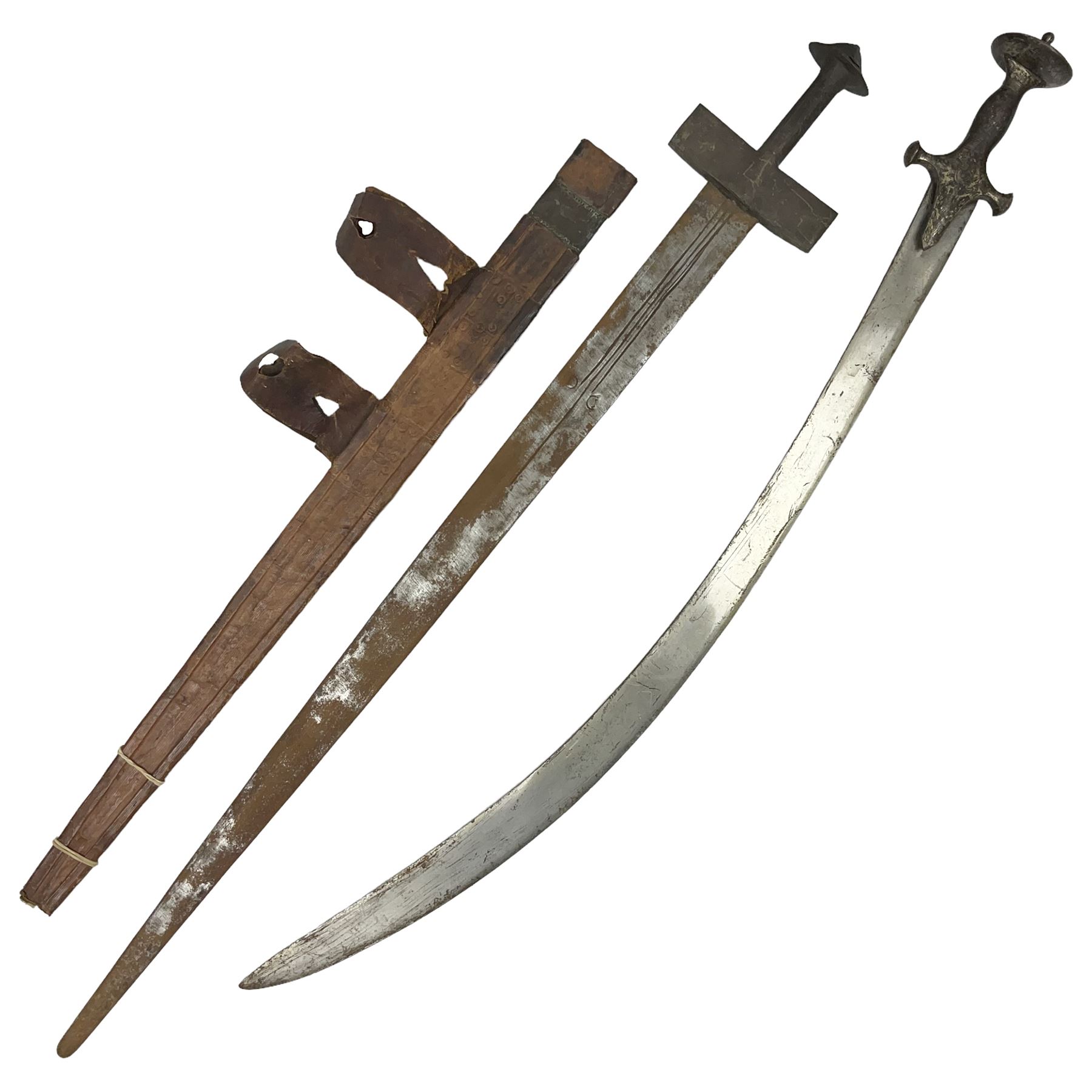 Sold at Auction: 9 IRON AGE VIKING DAGGER AND KNIFE BLADE LOT