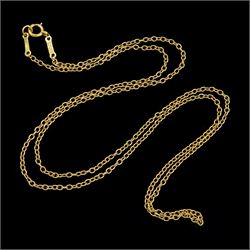 Tiffany & Co 18ct gold chain necklace by Elsa Peretti, London import mark 1992