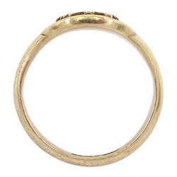 9ct gold Polish Eagle signet ring, London 1989