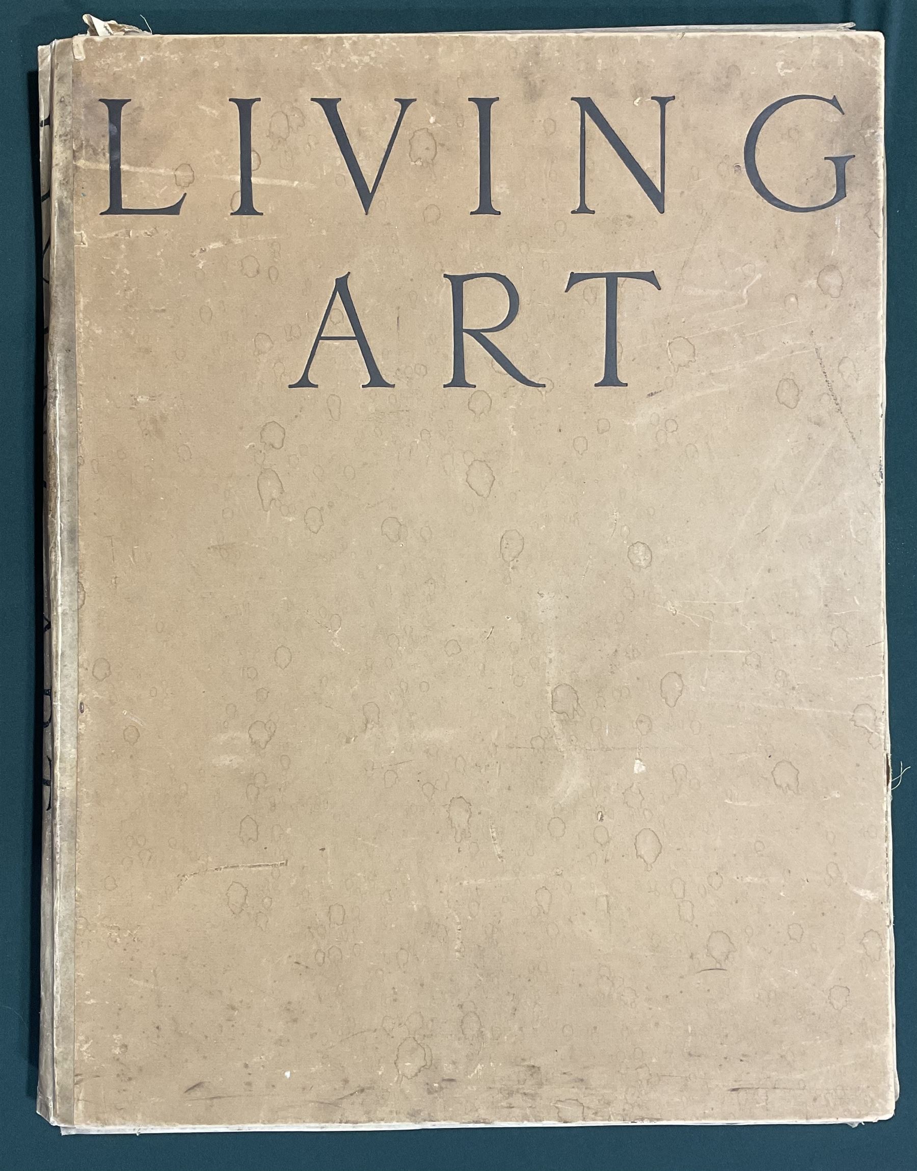 Scofield Thayer (American 1889-1982): 'Living Art' (Twenty Facsimile Reproductions after Paintings, Drawings and Engravings and ten photographs after sculptures by Contemporary Artists), limited edition portfolio of 400 printed at Ganymed Press, Berlin, 1923 
Notes: Scofield was an American Poet and Publisher and editor in chief of the Dial magazine. Living Art contains reproductions of what Thayer believed was the best in the art of the period, containing lithographs of works from his own collection by  Pablo Picasso, Henri Matisse, Gaston Lachaise, Marc Chagall and Edvard Munch. All the works within the folio were owned by Thayer and bequeathed to the MET museum. 