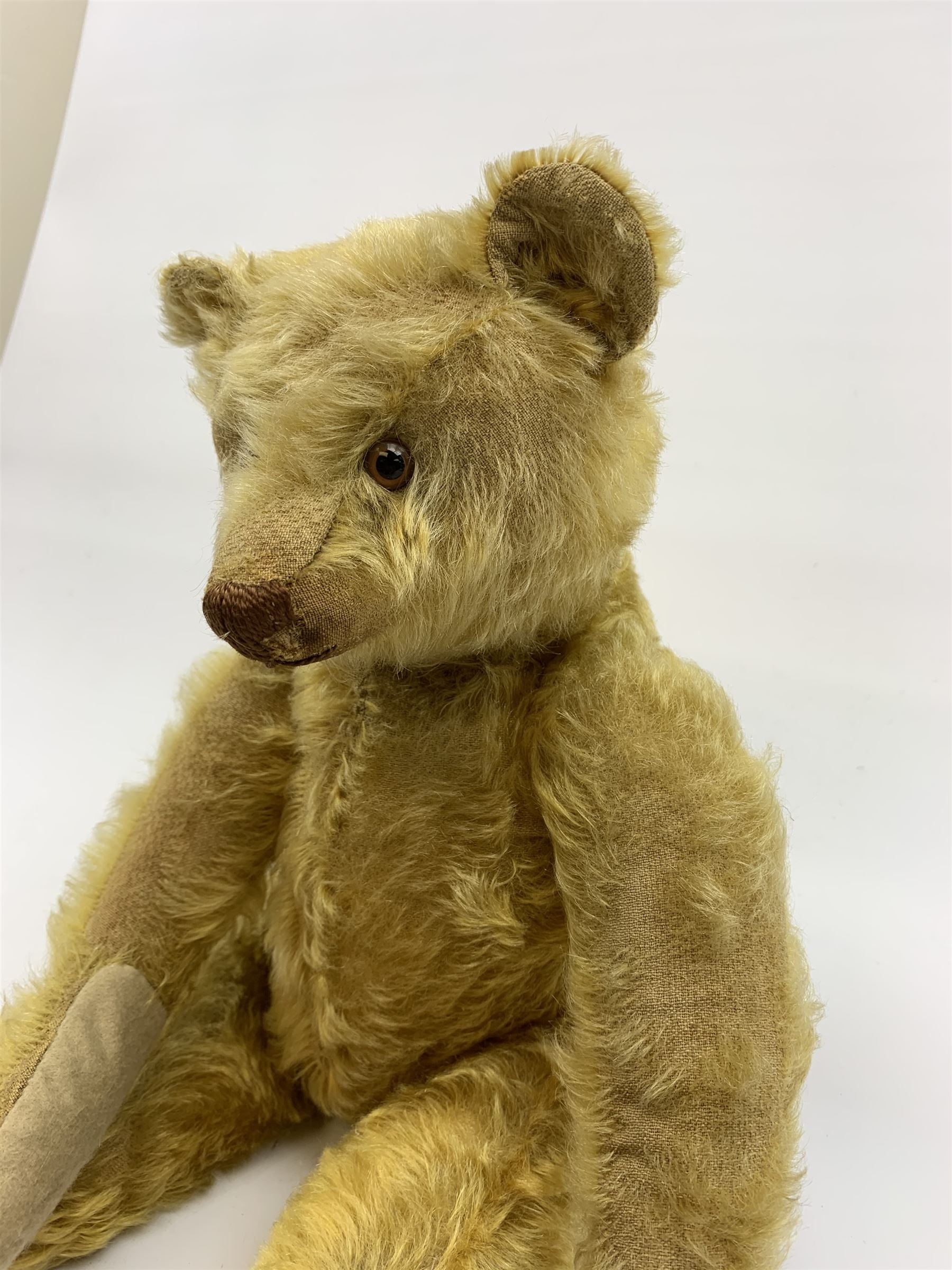 Lot - 16 STEIFF U.S.A. EXCLUSIVE LOUIS TEDDY BEAR. DARK BROWN MOHAIR,  GLASS EYES, FULLY JOINTED WITH GROWLER, LIMITED EDITION #1329/3