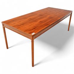 Philip Hussey for White and Newton Portsmouth - mid-20th century yew wood dining table, re...