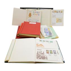 Isle of Man and Channel island stamps, including mint stamps, first day covers, miniature ...