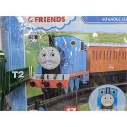 Thomas the Tank Engine, Annie and Clarabel 00 Gauge Electric Train Set, boxed, together with Carlton Thunderbirds 1 and 2 