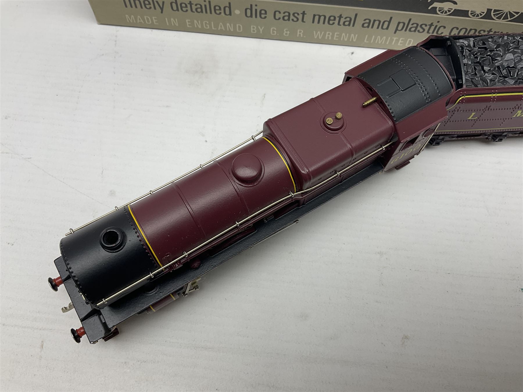 Wrenn '00' gauge - Class 6P (Royal Scot) 4-6-0 locomotive 'Royal Scot' No.6100 in LMS Maroon; smoke deflectors present but not fitted; boxed with instructions.