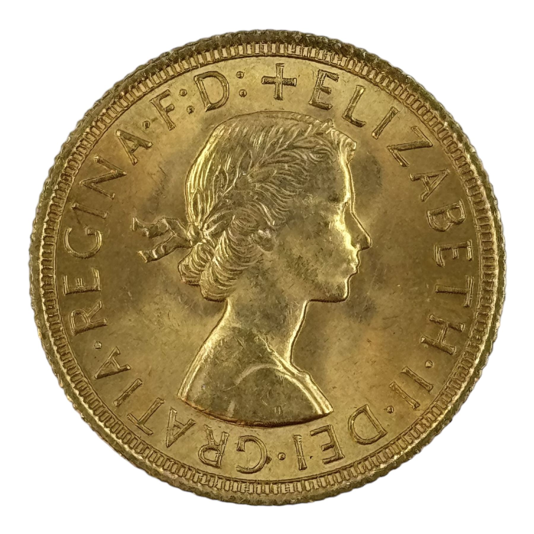 Queen Elizabeth II 1963 gold full sovereign coin