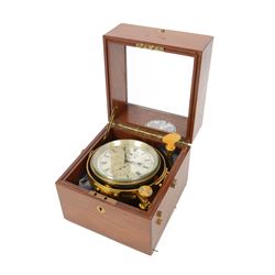 Two-day marine chronometer no. 10619, with silvered dial inscribed Thomas Mercer Ltd Londo...