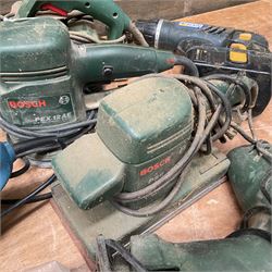 Bosch sanders, Parkside and other electric tools - THIS LOT IS TO BE COLLECTED BY APPOINTMENT FROM DUGGLEBY STORAGE, GREAT HILL, EASTFIELD, SCARBOROUGH, YO11 3TX