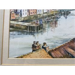 John Freeman (British 1942-): 'Across Whitby', watercolour signed titled and dated '83, 23cm x 30cm