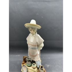 Lladro figure, Mexican pot seller no5080, H30cm