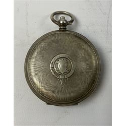 Silver cased pocket watch