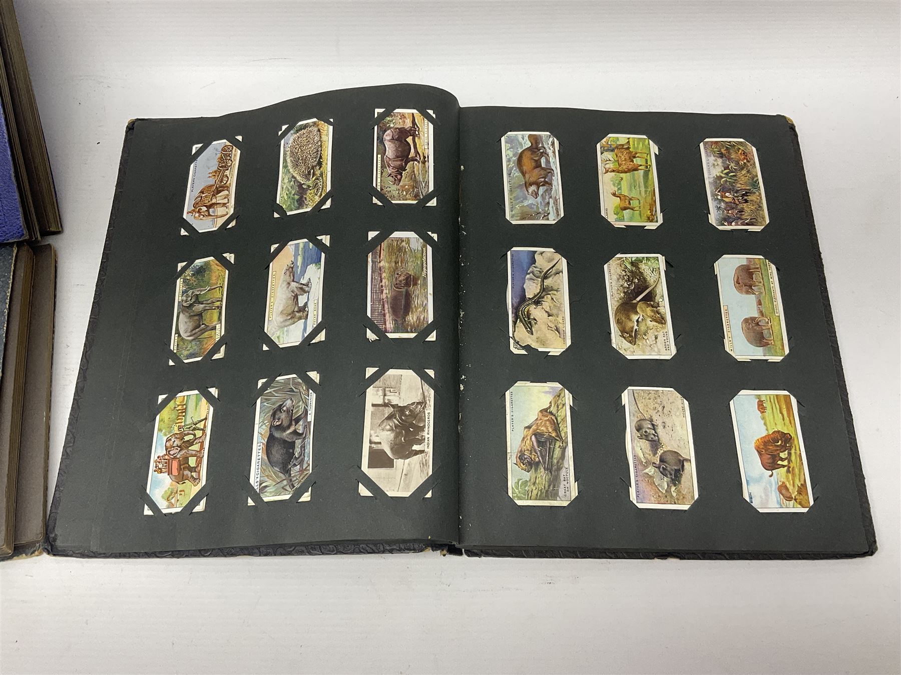 Four albums of cigarette cards, including Will's and Player's examples