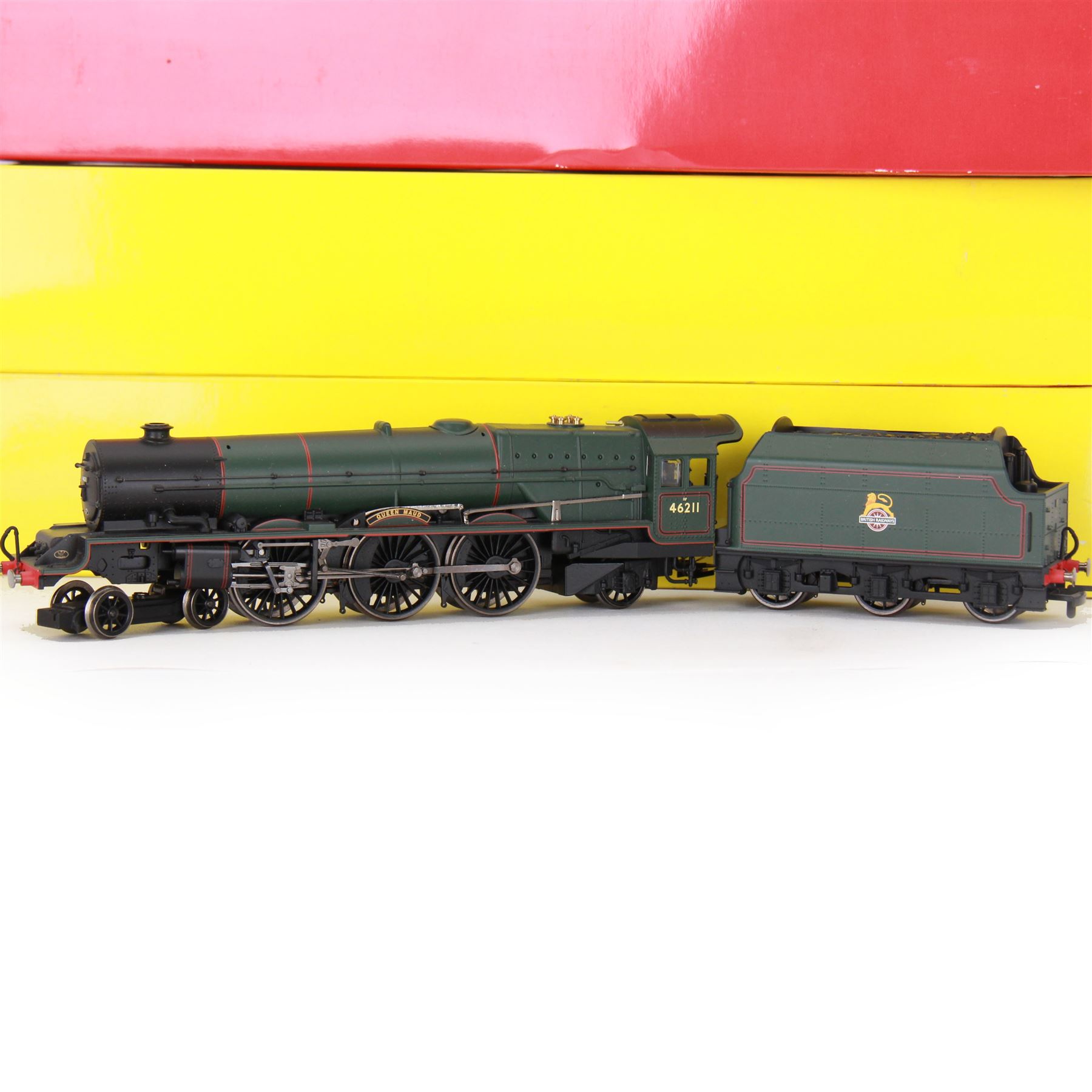 Three Hornby '00' gauge locomotives, comprising R2726 Patriot Class 4-6-0 Private W Wood VC locomotive no. 45536, R2728 Royal Scot Class 4-6-0 Royal Inniskilling Fusilier locomotive no. 46120 and R2616 Princess Royal Class 4-6-2 Queen Maud locomotive no. 46211, all boxed 