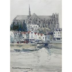 Victor Noble Rainbird (British 1887-1936): Amiens Cathedral - France, watercolour signed 3...