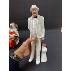 Two Royal Doulton figures, comprising Sir Winston Churchill HN3057 and The Judge HN2443