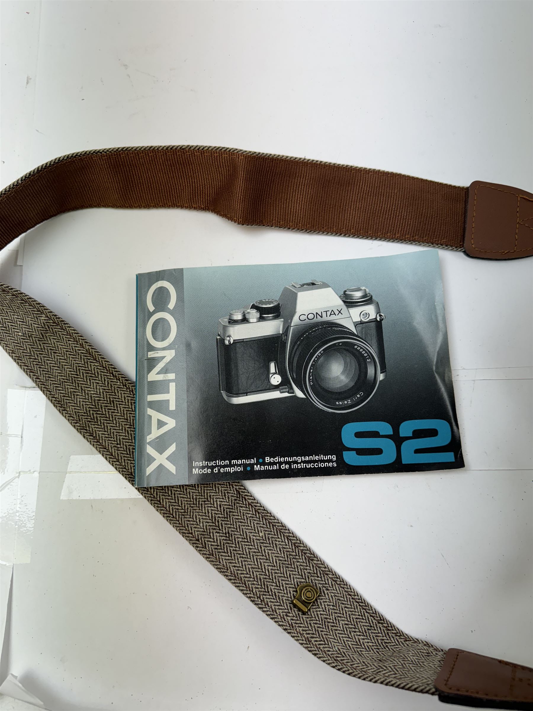 Contax S2 SLR camera body serial no. 009126, with instruction manual 