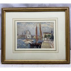 Frederick William Jackson (Staithes Group 1859-1918): 'Venice', watercolour signed, titled on label verso 19cm x 27cm 