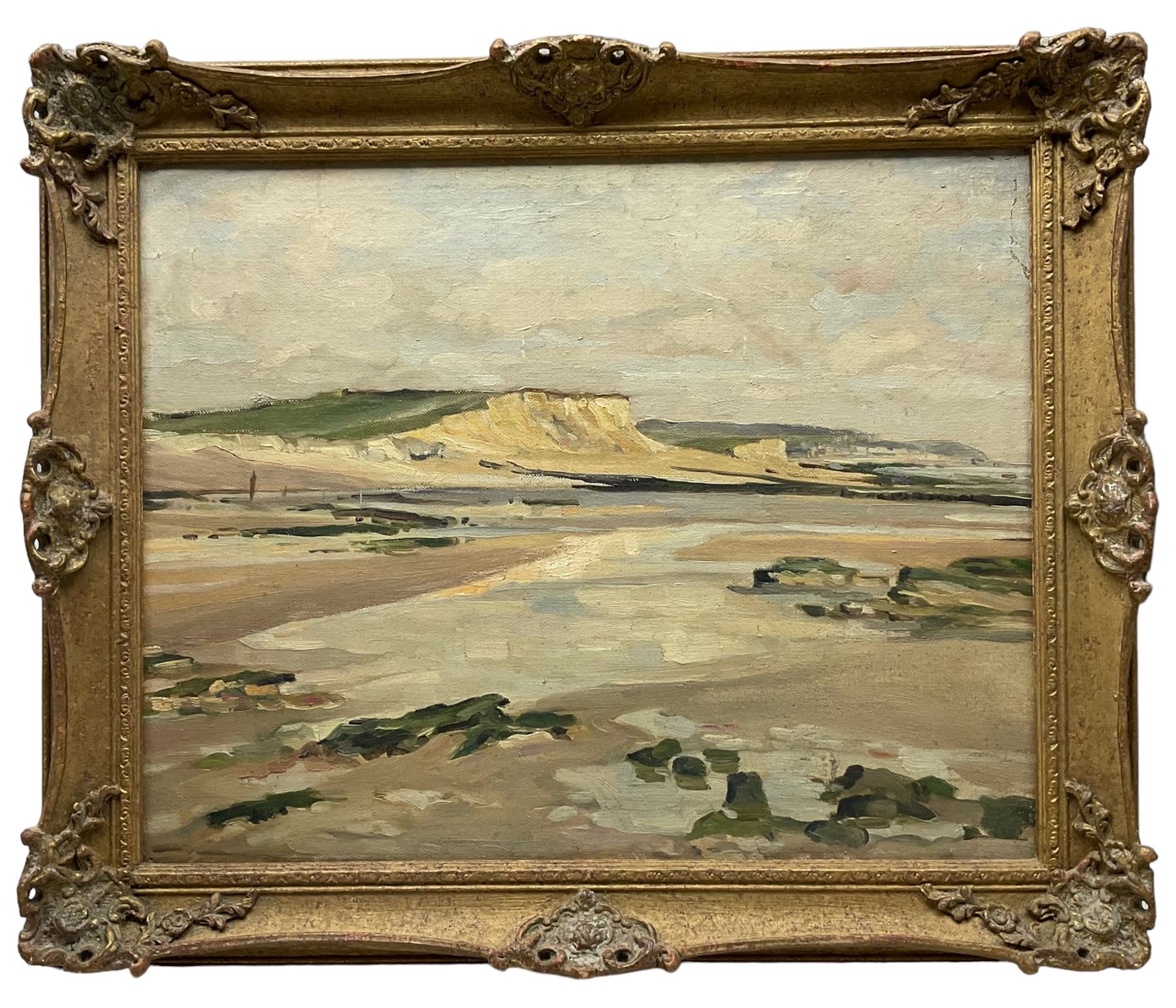 Emily Gertrude Court (1880-1957): The Hampshire Coast, oil on canvas board unsigned 39cm x 49cm