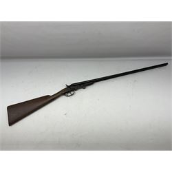 REGISTERED FIREARMS DEALER ONLY AS ONE BARREL OUT-OF-PROOF -  – Belgian .410 folding side-by-side double barrel hammer shotgun with 66cm(26