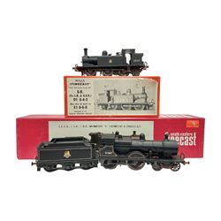 ‘00’ gauge - two kit built steam locomotives comprising Class E 4-4-0 no.31587 with tender in BR black, with South Eastern Finecast box; Class E1 Black Tanks 0-6-0T no.32147 in BR black, with Wills Finecast Box (2) 