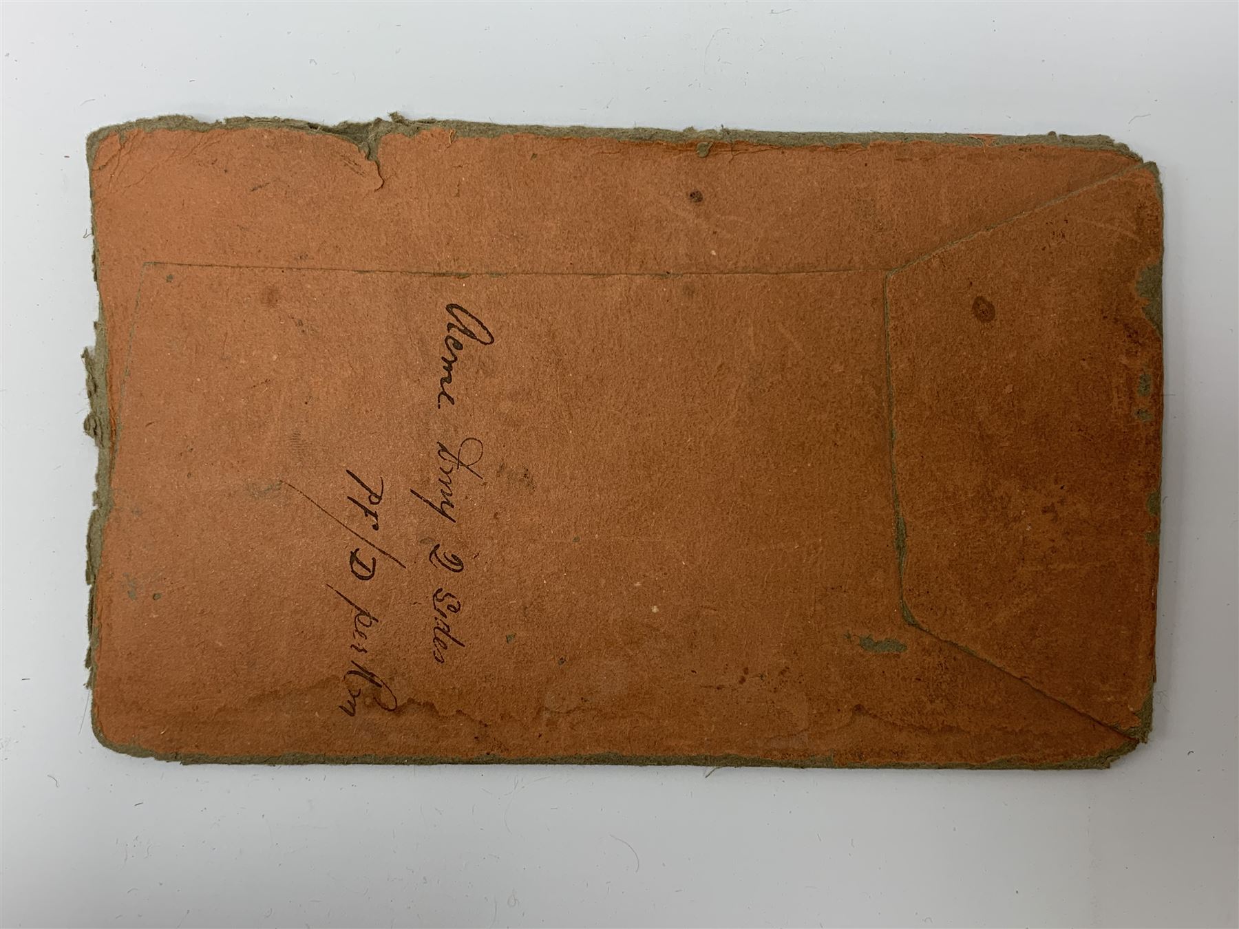 19th Century provincial Narbeth and Pembrokeshire bank copper banknote printing plate for ten pounds, housed in a card sleeve the front being printed with the banknote design 