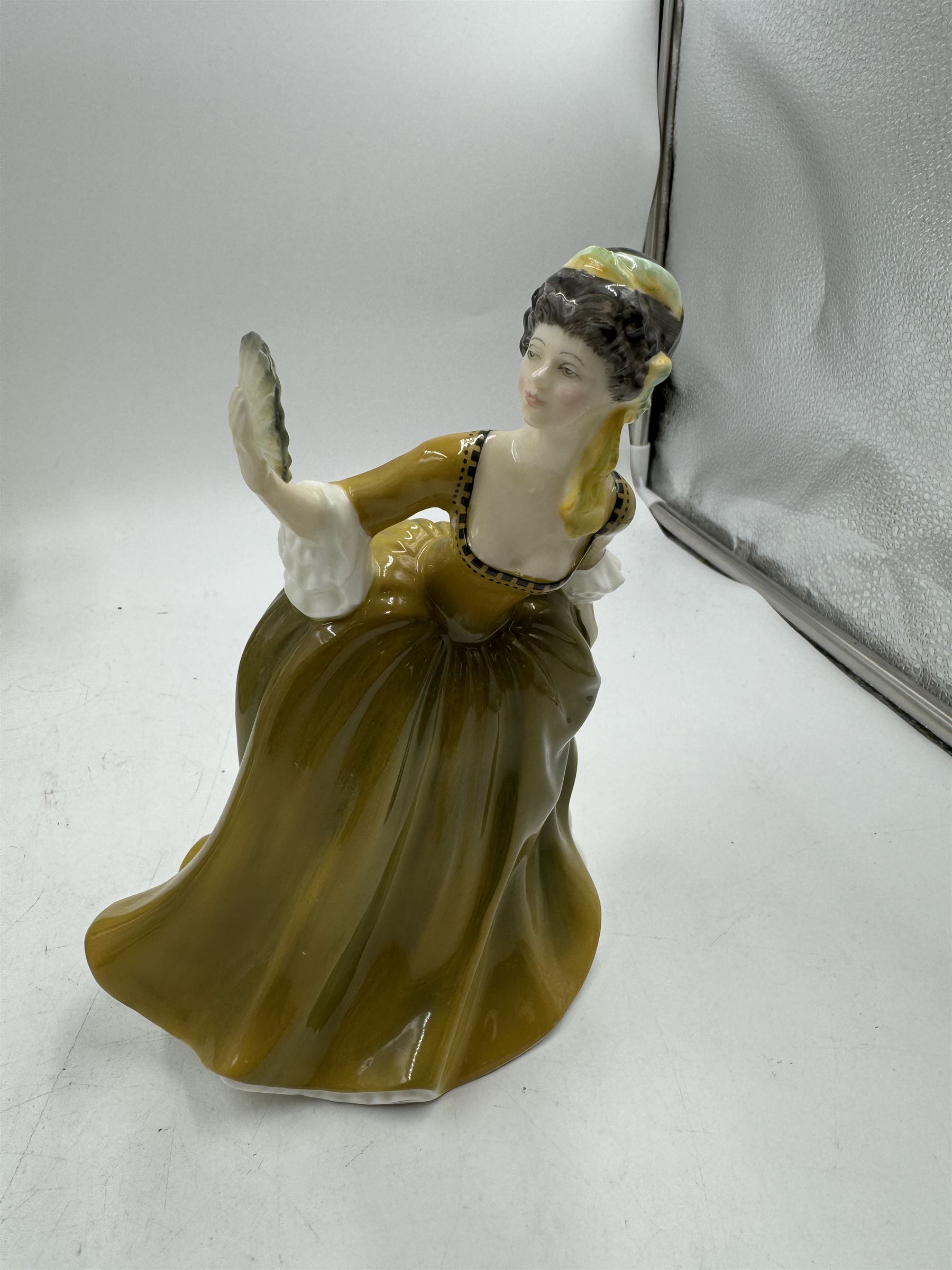 Seven Royal Doulton figures, including Amy's Sister HN3445, Elyse HN2474, With Love HN3393 etc