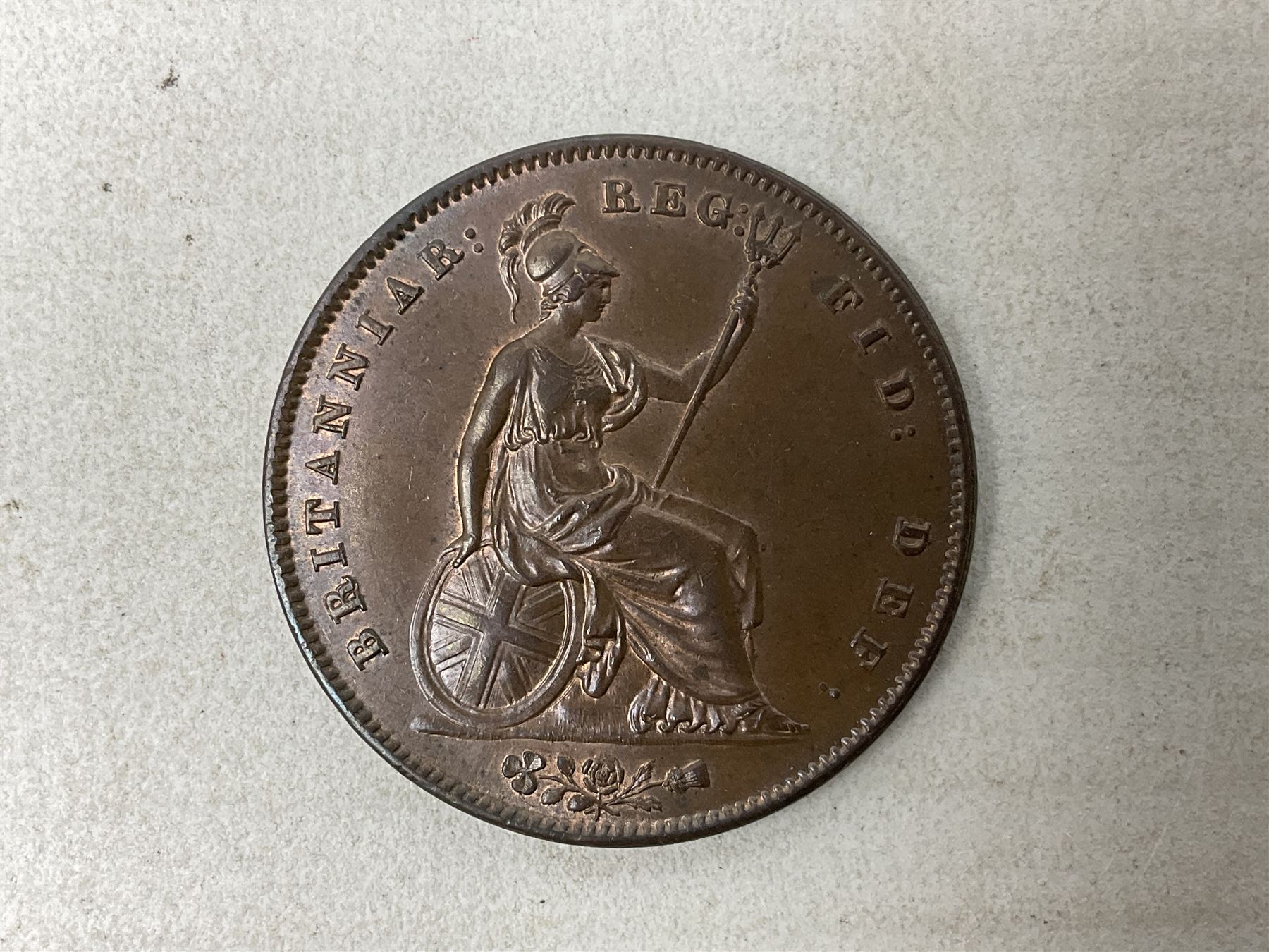 Queen Victoria 1846 one penny coin