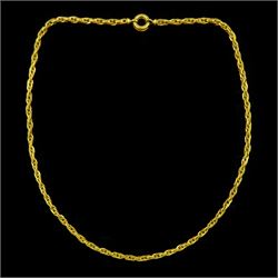 24ct gold fancy link chain necklace