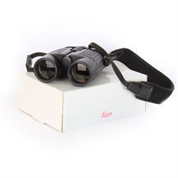 Leica Trinovid 10x42 BA binoculars, on Leica shoulder strap, boxed with instructions