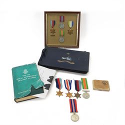 WWII trio of medals comprising 1939 - 1945 Star, France and German Star and War medal awar...