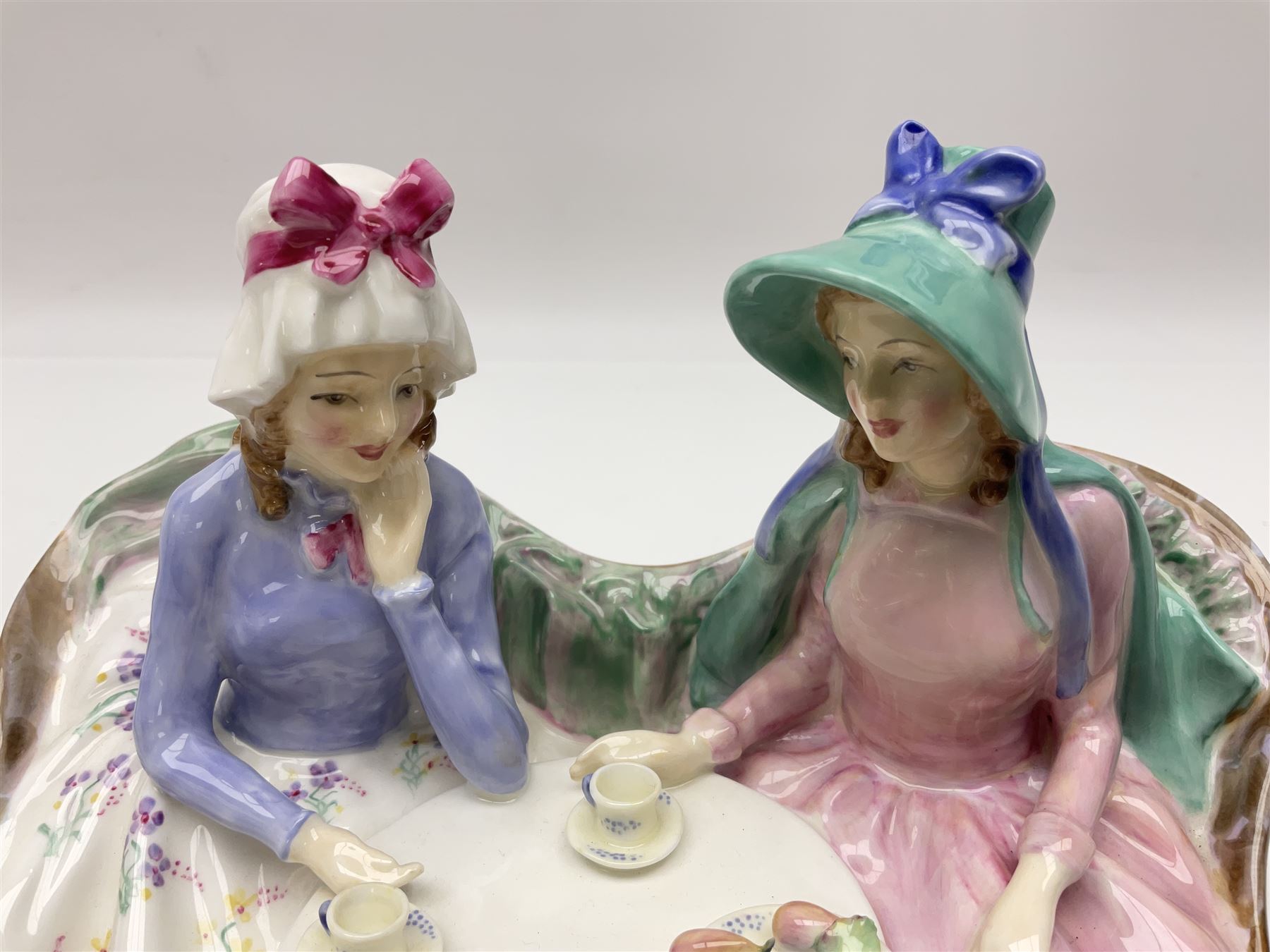 Royal Doulton figure group, Afternoon Tea HN1747,  with printed mark beneath