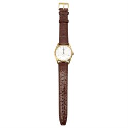 Jason gentleman's stainless steel and gold-plated manual wind wristwatch, cream dial with ...