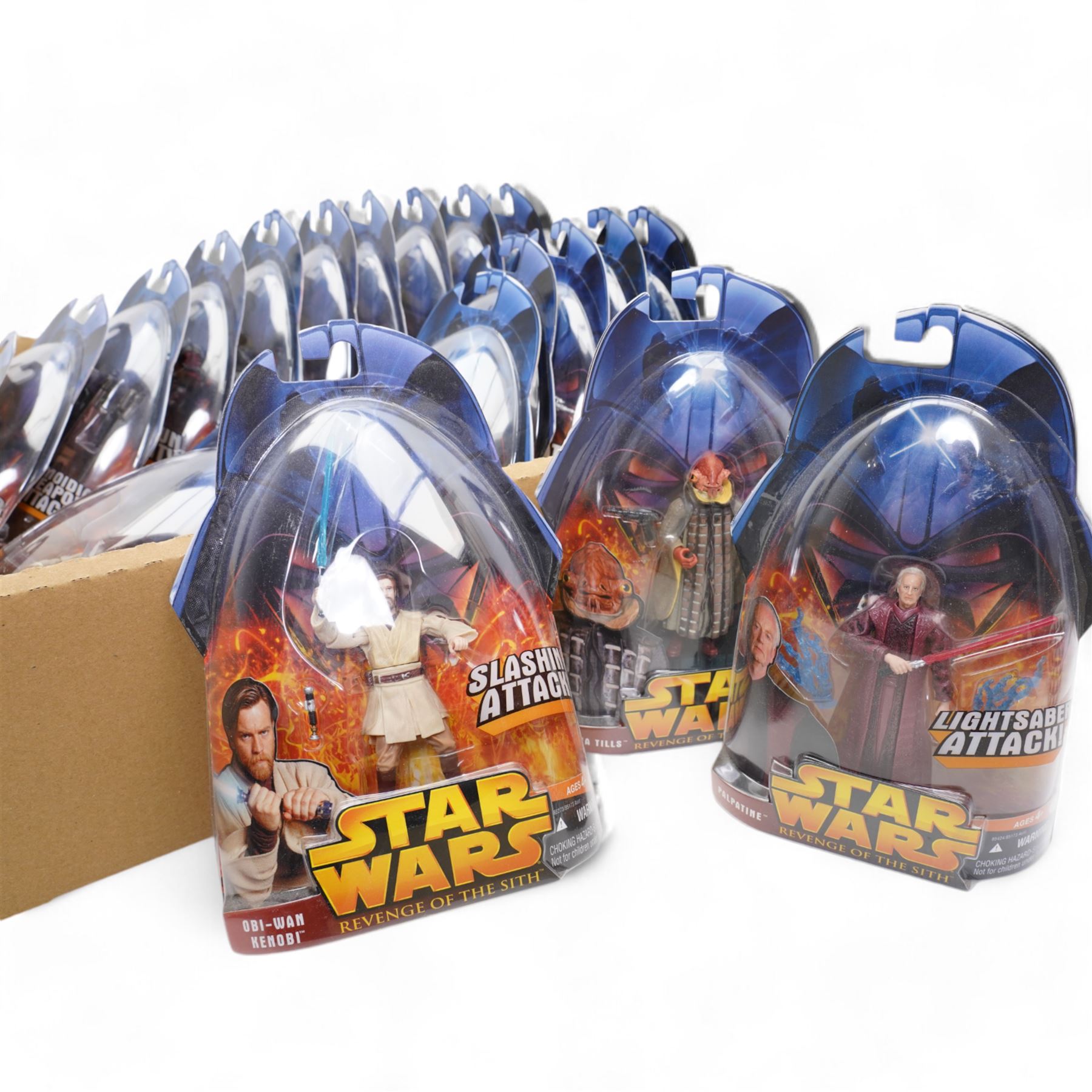 Twenty-one Star Wars Revenge of the Sith boxed action figures (21)